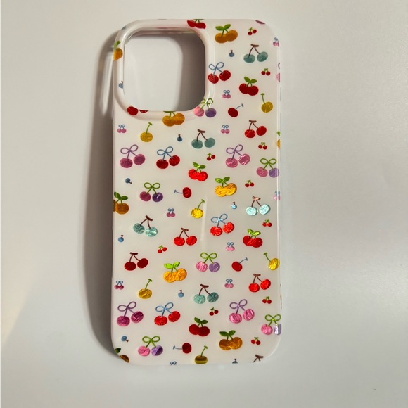 Colorful Cherry Pattern Phone Case - Picture 2 of 6